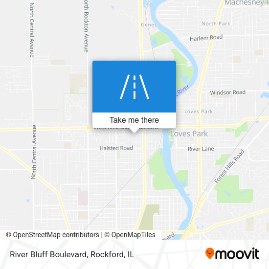 River Bluff Boulevard map