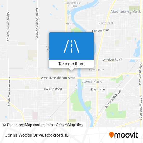 Johns Woods Drive map