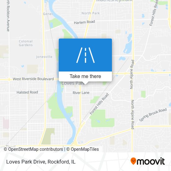 Mapa de Loves Park Drive