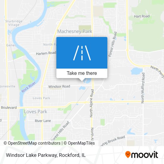 Windsor Lake Parkway map