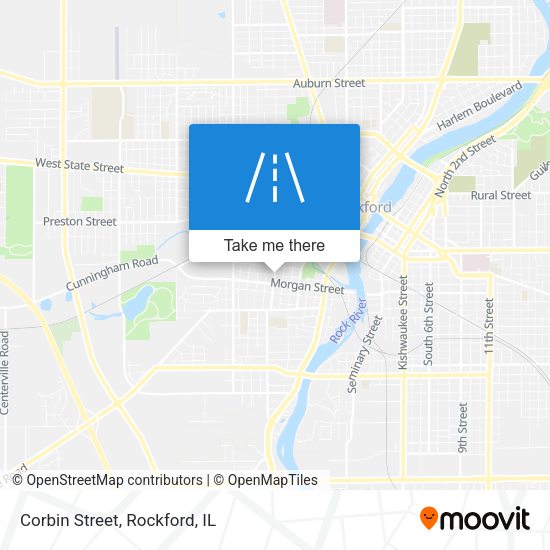 Mapa de Corbin Street
