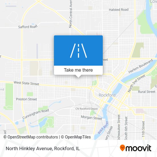 Mapa de North Hinkley Avenue