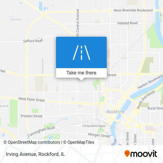 Irving Avenue map