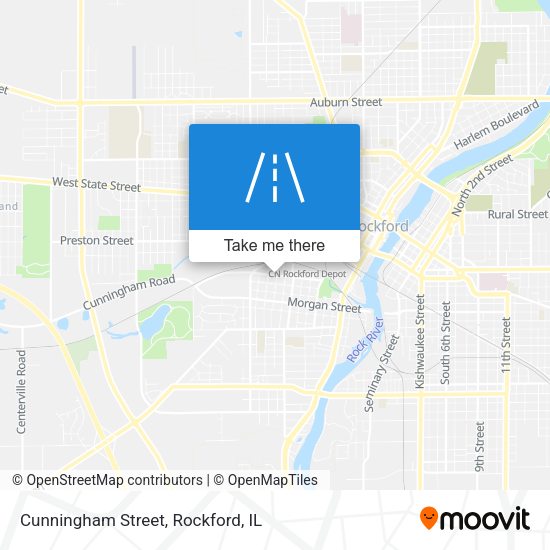 Cunningham Street map