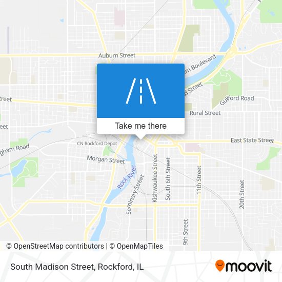 Mapa de South Madison Street