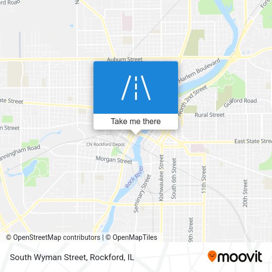 South Wyman Street map