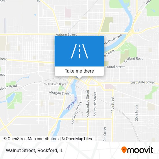 Mapa de Walnut Street
