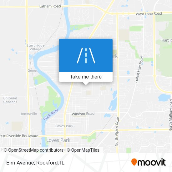 Mapa de Elm Avenue