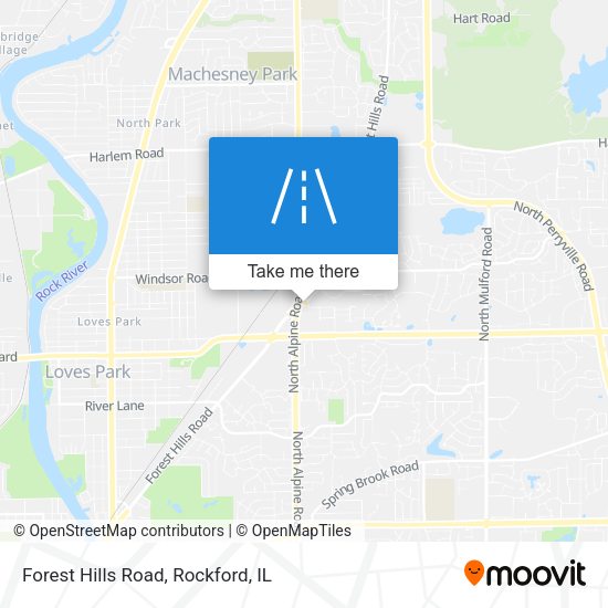Forest Hills Road map
