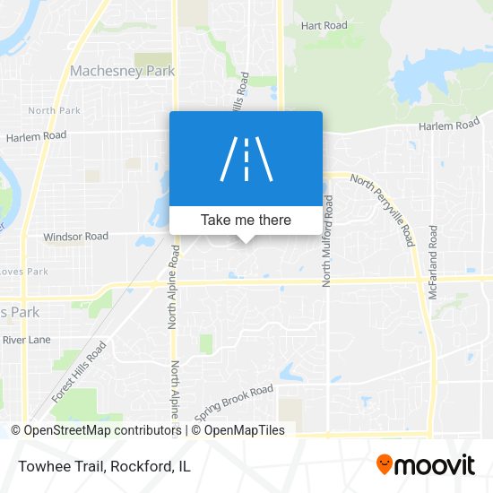 Towhee Trail map