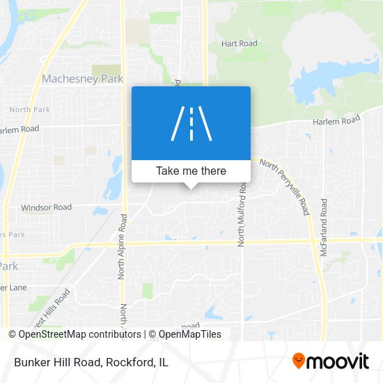 Mapa de Bunker Hill Road