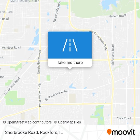 Mapa de Sherbrooke Road