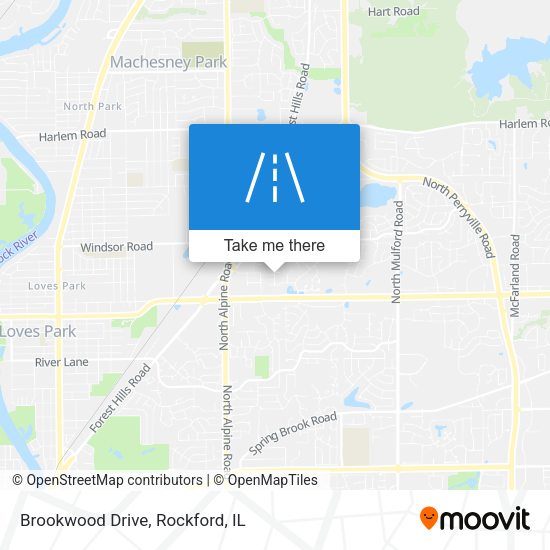 Brookwood Drive map