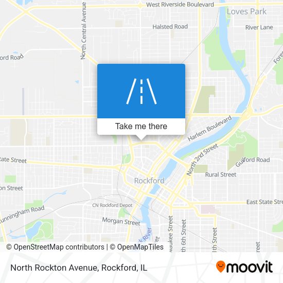 North Rockton Avenue map