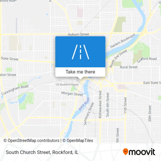 South Church Street map