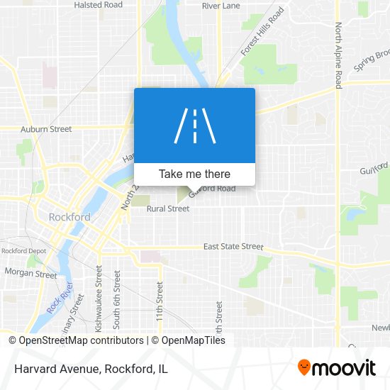 Mapa de Harvard Avenue