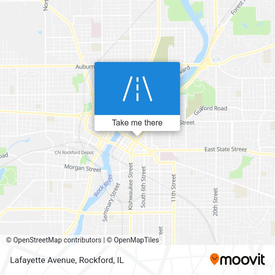 Lafayette Avenue map