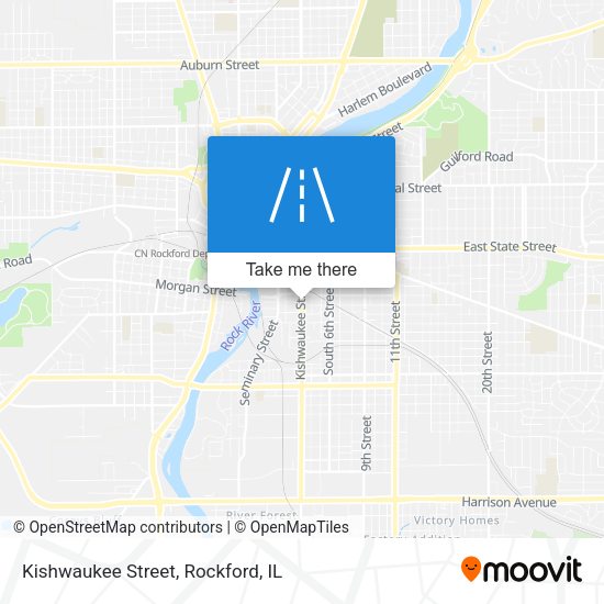 Mapa de Kishwaukee Street