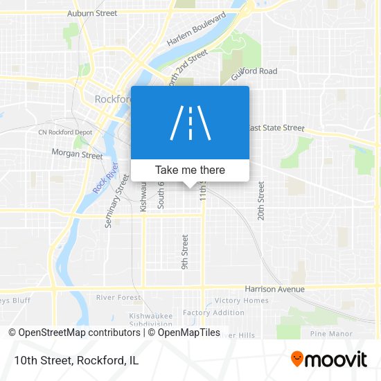 Mapa de 10th Street