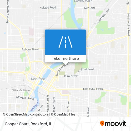 Cosper Court map