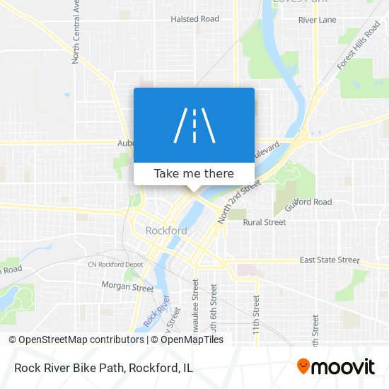 Rock River Bike Path map