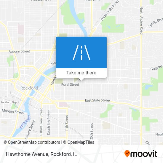 Hawthorne Avenue map