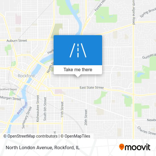 Mapa de North London Avenue