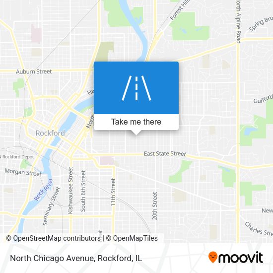 Mapa de North Chicago Avenue
