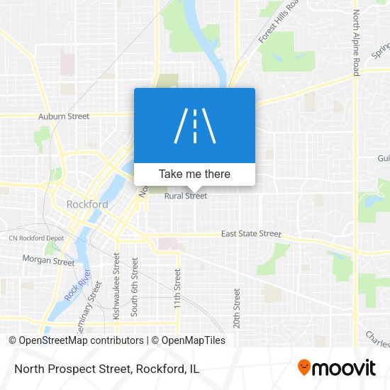 North Prospect Street map