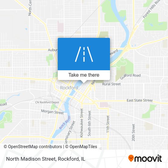 North Madison Street map