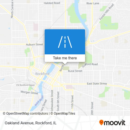 Mapa de Oakland Avenue