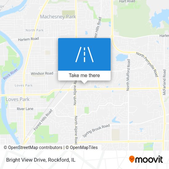 Bright View Drive map