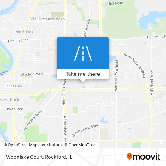 Woodlake Court map