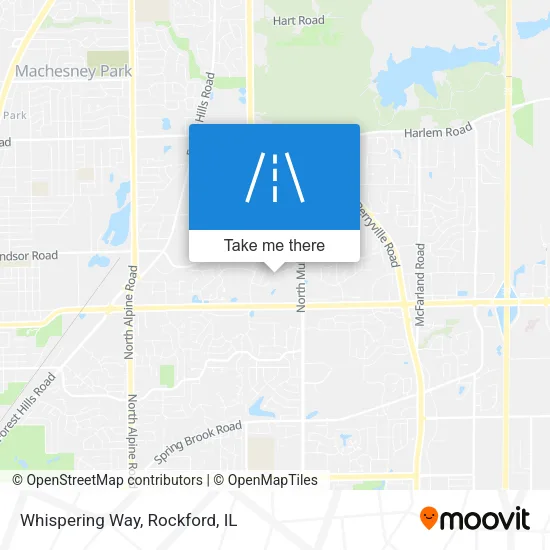 Whispering Way map