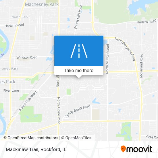 Mapa de Mackinaw Trail