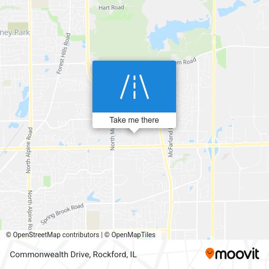 Commonwealth Drive map