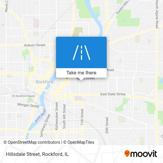 Mapa de Hillsdale Street