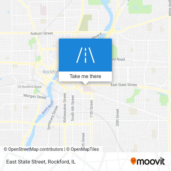 East State Street map
