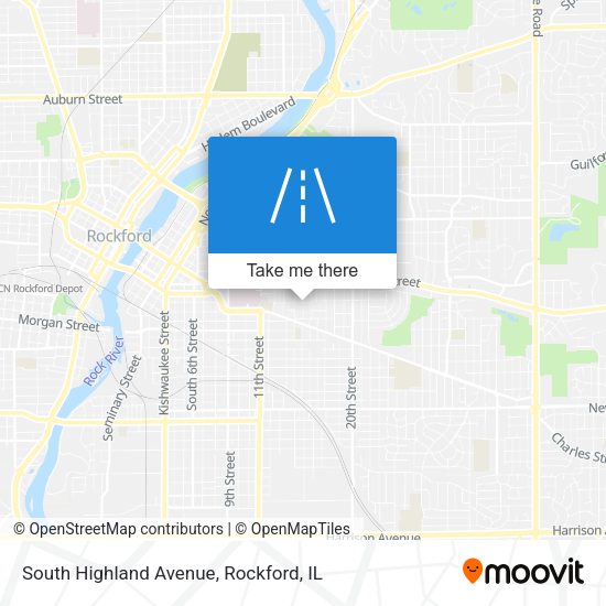 Mapa de South Highland Avenue