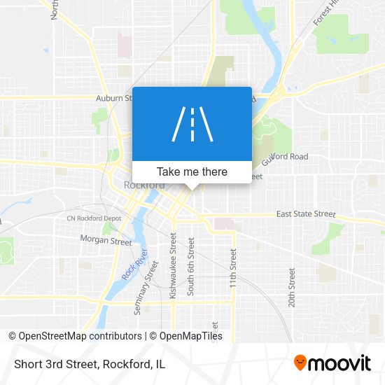 Short 3rd Street map