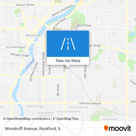 Mapa de Woodruff Avenue