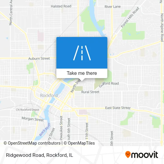 Mapa de Ridgewood Road