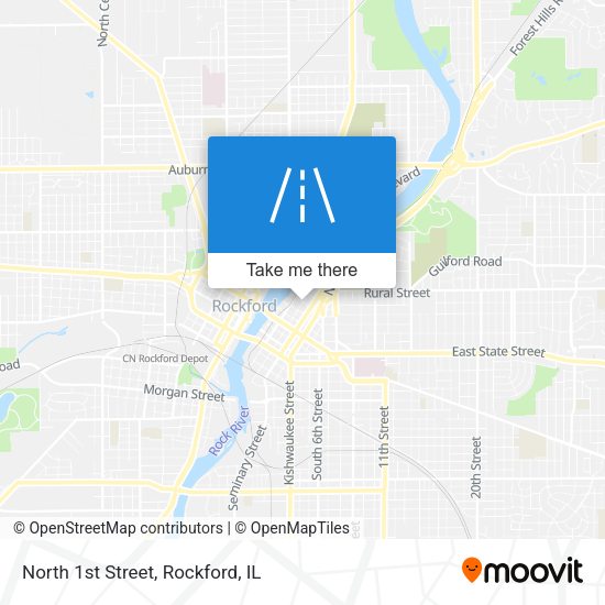Mapa de North 1st Street