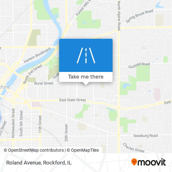 Roland Avenue map