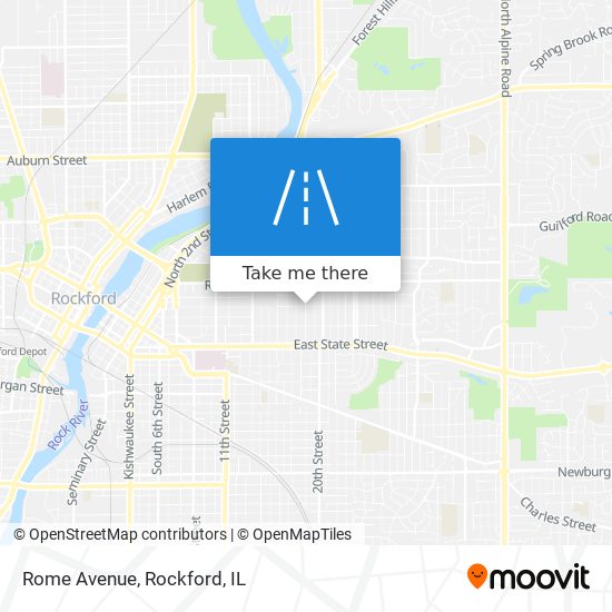 Rome Avenue map