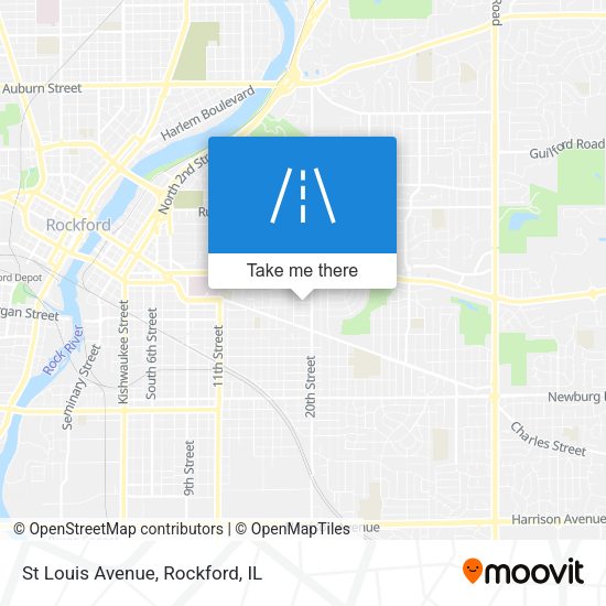 Mapa de St Louis Avenue
