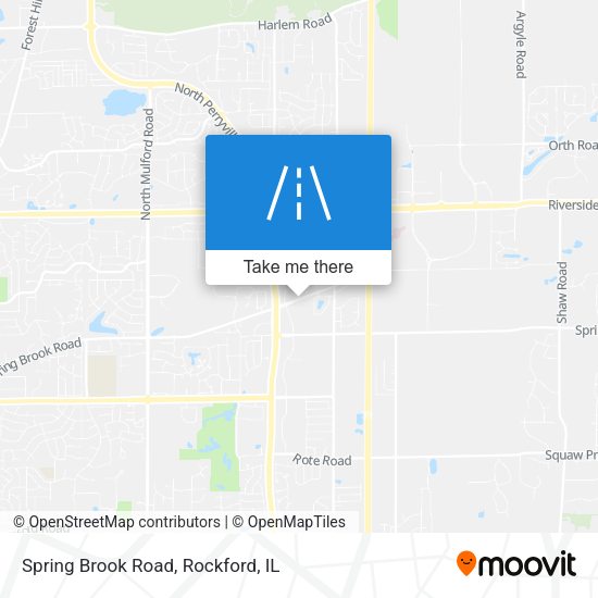 Spring Brook Road map