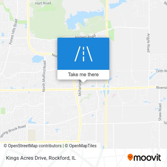 Kings Acres Drive map