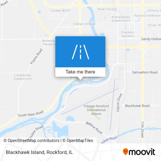 Mapa de Blackhawk Island
