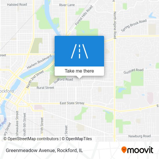 Mapa de Greenmeadow Avenue